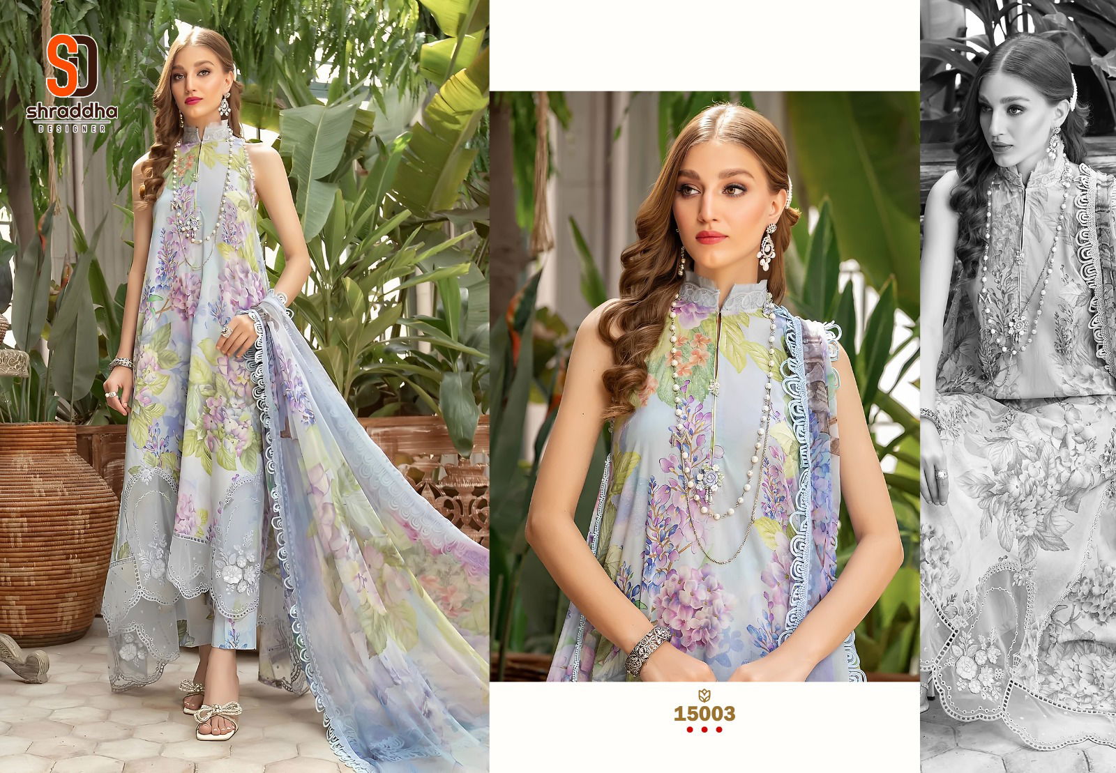 Shraddha M Prints Vol 15 Cotton Pakistani Suits Catalog
